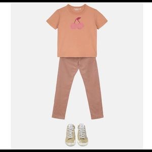 Bonpoint CORDUROY PANTS FOR GIRLS in powdered rose size 6